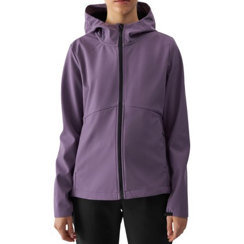 Kurtka damska softshell 4F F285 ciemny fiolet 4FWAW24TSOFF285 50S Kurtka damska softshell 4F F285 ciemny fiolet 4FWAW24TSOFF285 50S