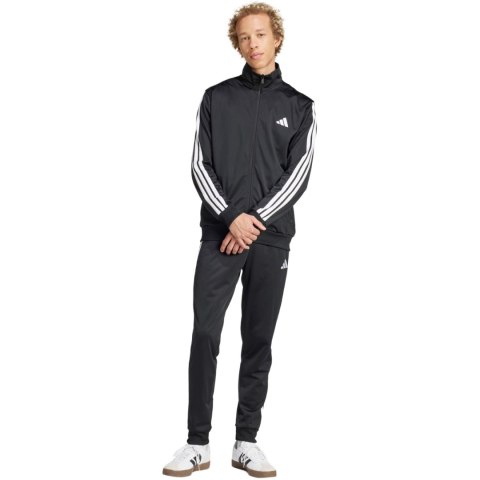 Dres męski adidas Sportswear Basic 3-Stripes Tricot czarny JI8858 Dres męski adidas Sportswear Basic 3-Stripes Tricot czarny JI8858