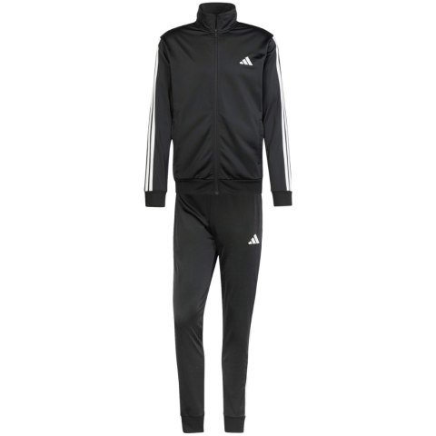 Dres męski adidas Sportswear Basic 3-Stripes Tricot czarny JI8858 Dres męski adidas Sportswear Basic 3-Stripes Tricot czarny JI8858
