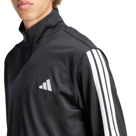 Dres męski adidas Sportswear Basic 3-Stripes Tricot czarny JI8858 Dres męski adidas Sportswear Basic 3-Stripes Tricot czarny JI8858