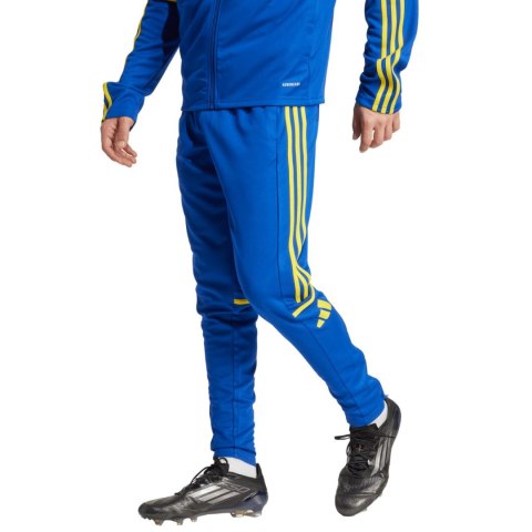 Spodnie męskie adidas Squadra 25 Training niebiesko-żółte JP3152 Spodnie męskie adidas Squadra 25 Training niebiesko-żółte JP3152