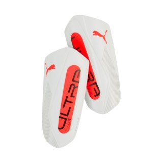 Ochraniacze piłkarskie Puma Ultra Light Strap biało-pomarańczowe 30992 01