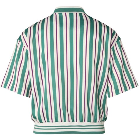 Koszulka damska polo Fila Lassance zielono-kremowa FAW0996 13382