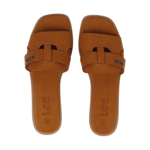 Klapki damskie Lee Estill Slider Low brązowe 50251024 35A Klapki damskie Lee Estill Slider Low brązowe 50251024 35A