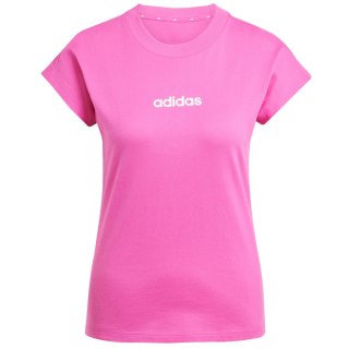 Koszulka damska adidas Essentials Linear Cotton różowa JC8240