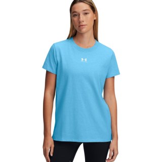 Koszulka damska Under Armour Rival Core SS jasnoniebieska 1383648 453