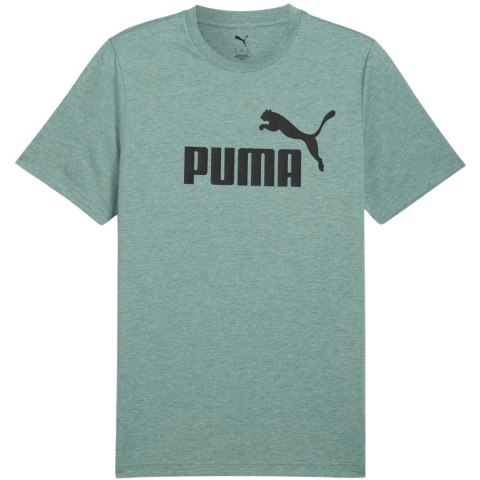 Koszulka męska Puma Ess No.1 Logo Heathear Tee zielona 682551 30