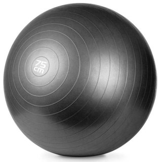 Piłka gimnastyczna Meteor z pompką 75 cm czarna 31134