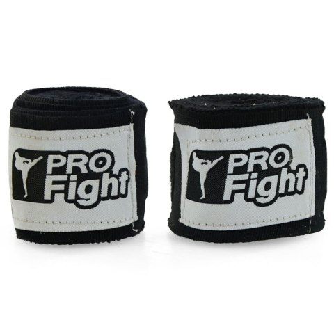 Bandaż bokserski Profight 4 m czarny Bandaż bokserski Profight 4 m czarny