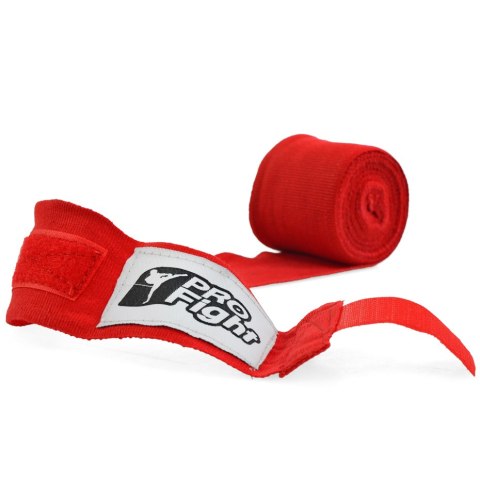 Bandaż bokserski Profight 4m czerwony Bandaż bokserski Profight 4m czerwony