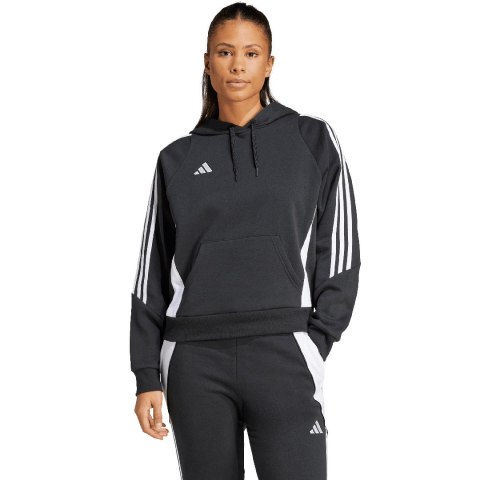 Bluza damska adidas Tiro 24 Hooded czarna IJ5607 Bluza damska adidas Tiro 24 Hooded czarna IJ5607