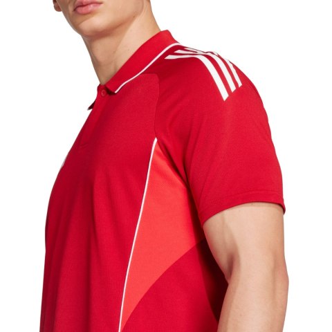 Koszulka męska adidas Tiro 25 Competition Polo czerwona JY1805 Koszulka męska adidas Tiro 25 Competition Polo czerwona JY1805