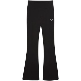 Legginsy damskie Puma Ess High-Waist Flared czarne 631542 01