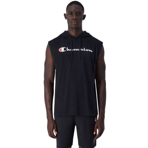 Koszulka męska Champion Hooded Tee czarna 220777 KK001 Koszulka męska Champion Hooded Tee czarna 220777 KK001