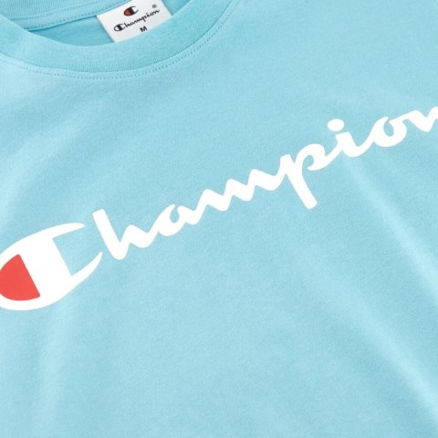 Koszulka męska Champion SS Tee błękitna 220256 BS184
