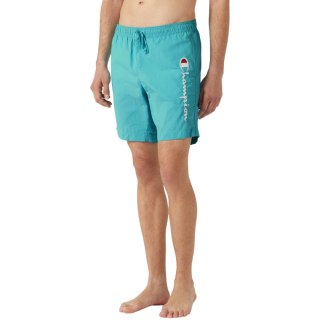 Spodenki kąpielowe męskie Champion Beachshort miętowe 219978 BS184