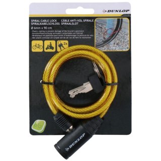 Zapięcie rowerowe Dunlop 0,6x90 cm żółte 2082585