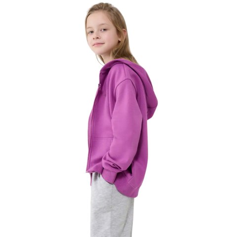 Bluza dla dziewczynki 4F F1853 ciemny fiolet 4FJWSS25TSWSF1853 50S