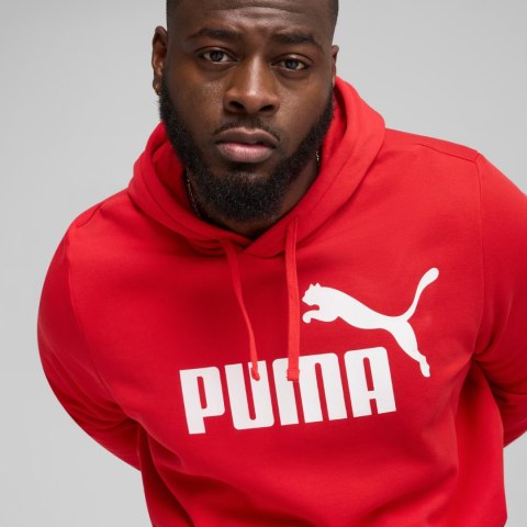 Bluza męska Puma ESS No.1 Logo Hoodie FL czerwona 682570 11 Bluza męska Puma ESS No.1 Logo Hoodie FL czerwona 682570 11