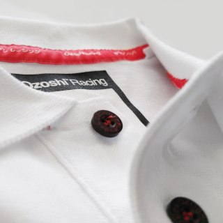 Koszulka męska Ozoshi Takeshi Polo biała O20PSBR001
