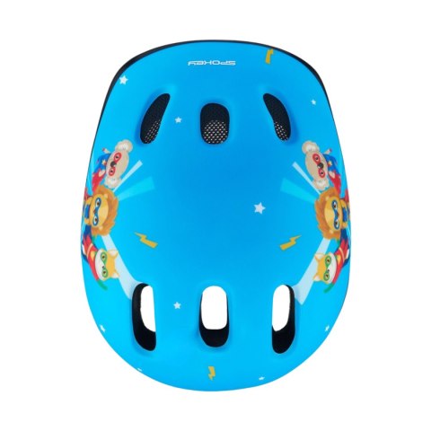 Kask rowerowy dla dzieci Spokey Fun niebieski M 52-56 cm 944803 Kask rowerowy dla dzieci Spokey Fun niebieski M 52-56 cm 944803