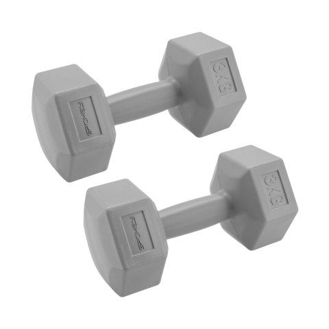 Zestaw hantli Spokey Monster 2x3kg GY szare 943621 Zestaw hantli Spokey Monster 2x3kg GY szare 943621