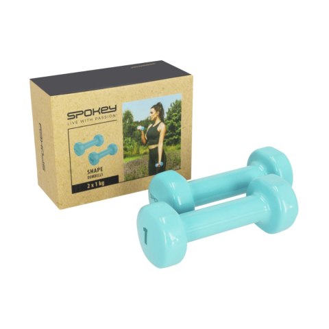 Hantle winylowe Spokey Shape 2x1kg 941965 Hantle winylowe Spokey Shape 2x1kg 941965