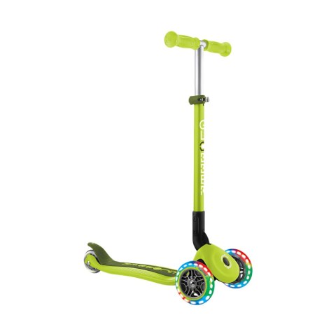 Hulajnoga SMJ Globber 3-kołowa 432-106-3 Primo Foldable Lights limonkowa Hulajnoga SMJ Globber 3-kołowa 432-106-3 Primo Foldable Lights limonkowa