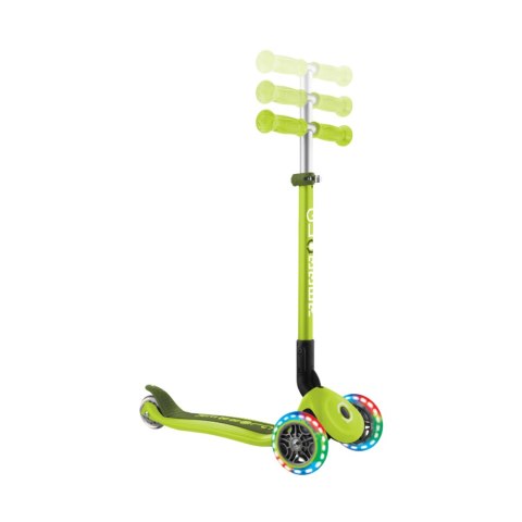 Hulajnoga SMJ Globber 3-kołowa 432-106-3 Primo Foldable Lights limonkowa Hulajnoga SMJ Globber 3-kołowa 432-106-3 Primo Foldable Lights limonkowa