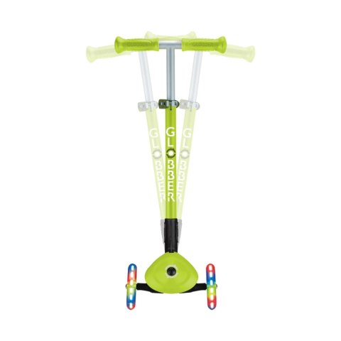Hulajnoga SMJ Globber 3-kołowa 432-106-3 Primo Foldable Lights limonkowa Hulajnoga SMJ Globber 3-kołowa 432-106-3 Primo Foldable Lights limonkowa
