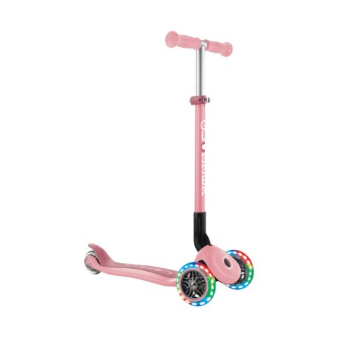 Hulajnoga SMJ Globber 3-kołowa 432-211-3 Primo Foldable Lights pastelowy róż Hulajnoga SMJ Globber 3-kołowa 432-211-3 Primo Foldable Lights pastelowy róż