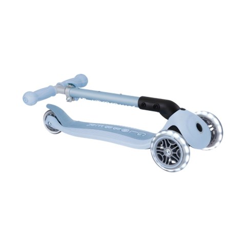Hulajnoga SMJ Globber 3-kołowa 692-501 Junior Foldable Lights Eco jasnoniebieska Hulajnoga SMJ Globber 3-kołowa 692-501 Junior Foldable Lights Eco jasnoniebieska