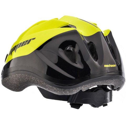Kask rowerowy Meteor KS07 Apper rozm. M 52-56 cm żółty 24889 Kask rowerowy Meteor KS07 Apper rozm. M 52-56 cm żółty 24889