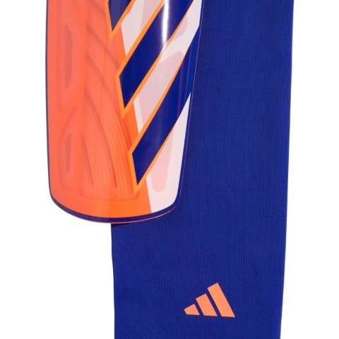 Ochraniacze piłkarskie adidas Tiro League niebiesko-pomarańczowe JD6026 Ochraniacze piłkarskie adidas Tiro League niebiesko-pomarańczowe JD6026