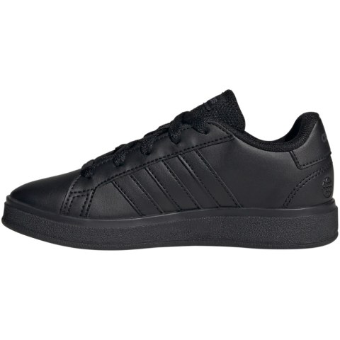 Buty dla dzieci adidas Grand Court Lifestyle Tennis Lace-Up czarne FZ6159