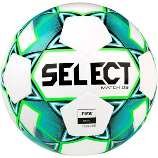 Piłka nożna Select Match DB FIFA 5 biało-zielona