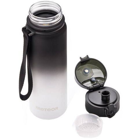 Bidon Meteor 500 ml czarno-biały 10108 Bidon Meteor 500 ml czarno-biały 10108
