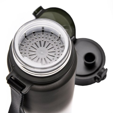 Bidon Meteor 500 ml czarno-biały 10108 Bidon Meteor 500 ml czarno-biały 10108