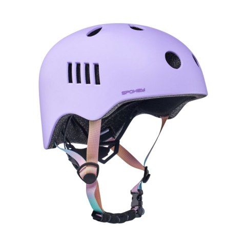 Kask rowerowy Spokey Pumptrack 48-52 cm fioletowy 944779 Kask rowerowy Spokey Pumptrack 48-52 cm fioletowy 944779