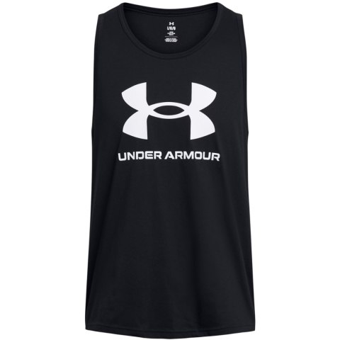 Koszulka męska Under Armour Sportstyle Logo Tank czarna 1382883 001