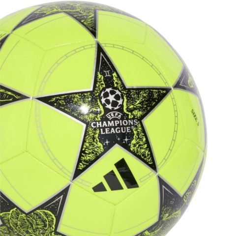 Piłka nożna adidas UCL Club 25/26 League Stage żółto-czarna JP1537