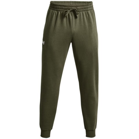 Spodnie męskie Under Armour Rival Fleece Joggers oliwkowe 1379774 390