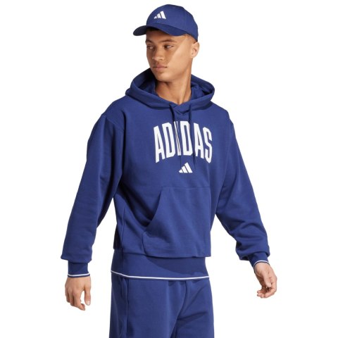 Bluza męska adidas Collegiate Hoodie ciemnoniebieska KC3874