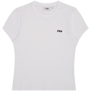 Koszulka damska Fila Trivero biała FAW1205 10001