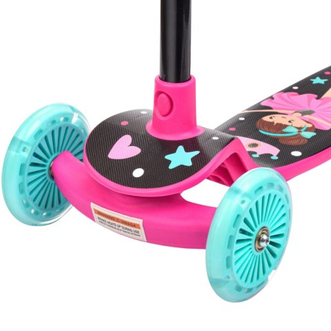 Hulajnoga Meteor trójkołowa Funny różowa 17748