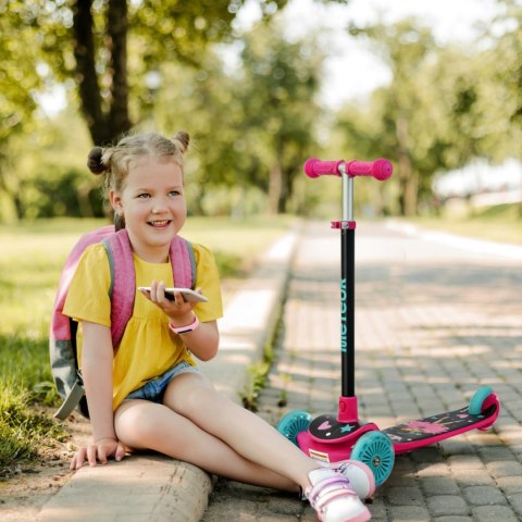 Hulajnoga Meteor trójkołowa Funny różowa 17748