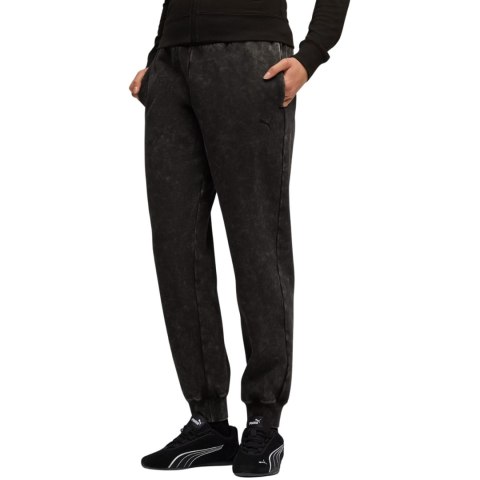 Spodnie damskie Puma ESS Elevated Comfort Wash Sweatpants czarne 688104 01