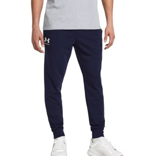 Spodnie męskie Under Armour Rival Terry Jogger granatowe 1380843 410