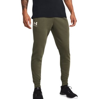 Spodnie męskie Under Armour Rival Terry Jogger khaki 1380843 390