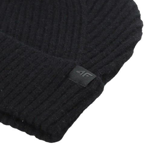 Czapka damska 4F F569 głęboka czerń 4FWAW25ACAPF569 20S